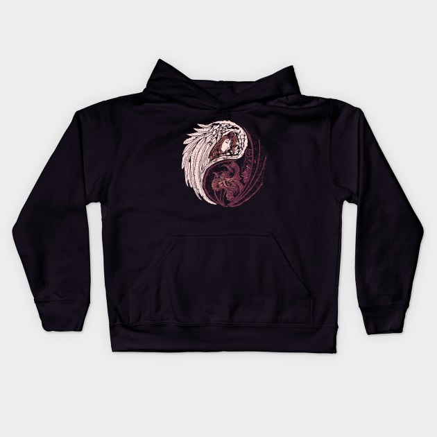 Yin Yang V2 Kids Hoodie by DesignsbyReg